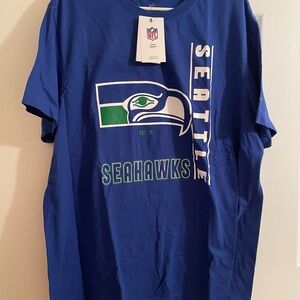 Men's Seattle Seahawks Nike Royal Lockup Essential T-Shirt